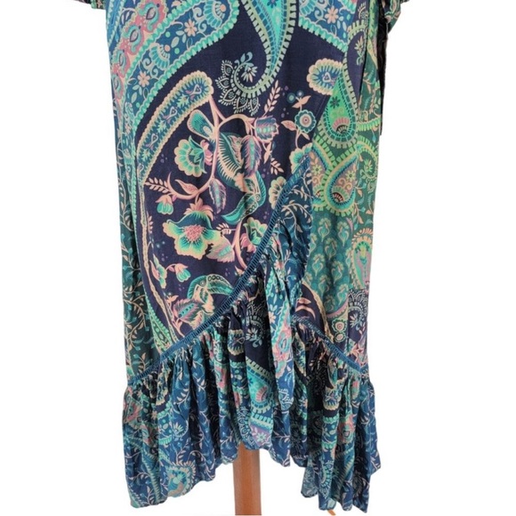 NWT FARM RIO ANTHROPOLOGIE WRAP MIDI DRESS - Picture 8 of 16